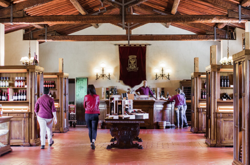 Wine cellar tasting in Montalcino